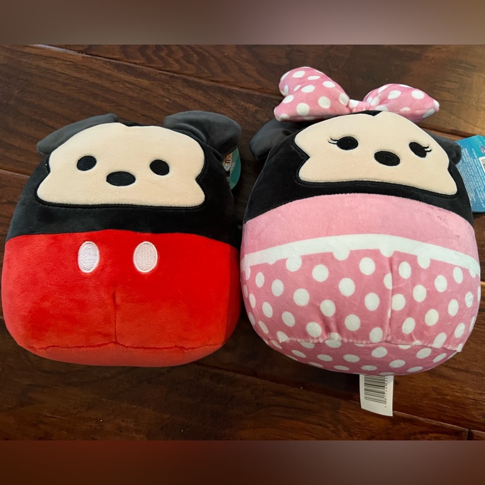 Mickey and Minnie Squishmallows 8in